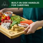XL Cutting Board - Extra Large Bamboo Cutting board for Kitchen - Butcher Block for Chopping Meat and Vegetables by Royal Craft Wood - Image 5