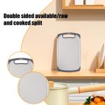 QIIBURR Plastic Cutting Boards for Kitchen Dishwasher Safe, Extra Large Cutting Board for Meat with Juice Grooves, Easy Grip Handle, Non-Slip, with Grinding Area - Image 5