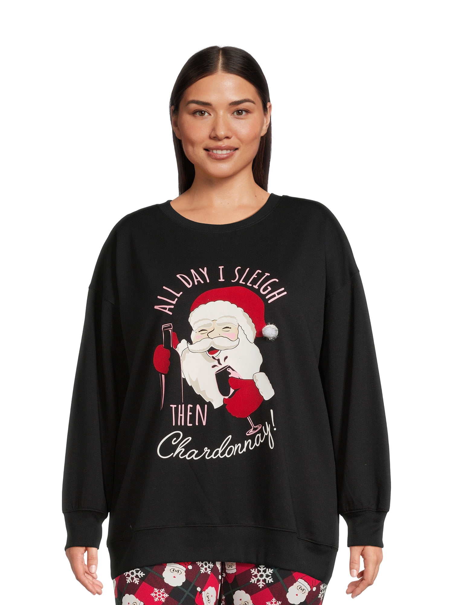 Christmas-Women-s-Plus-Size-All-Day-Sleigh-Graphic-Sweatshirt-from-Feeling-Festive_ffa96048-fd97-41ee-a0a2-197715cdce1a.484232e9ed81bd463c2159ca83f8de6c Christmas Women's Plus Size All Day Sleigh Graphic Sweatshirt from Feeling Festive - Image 1