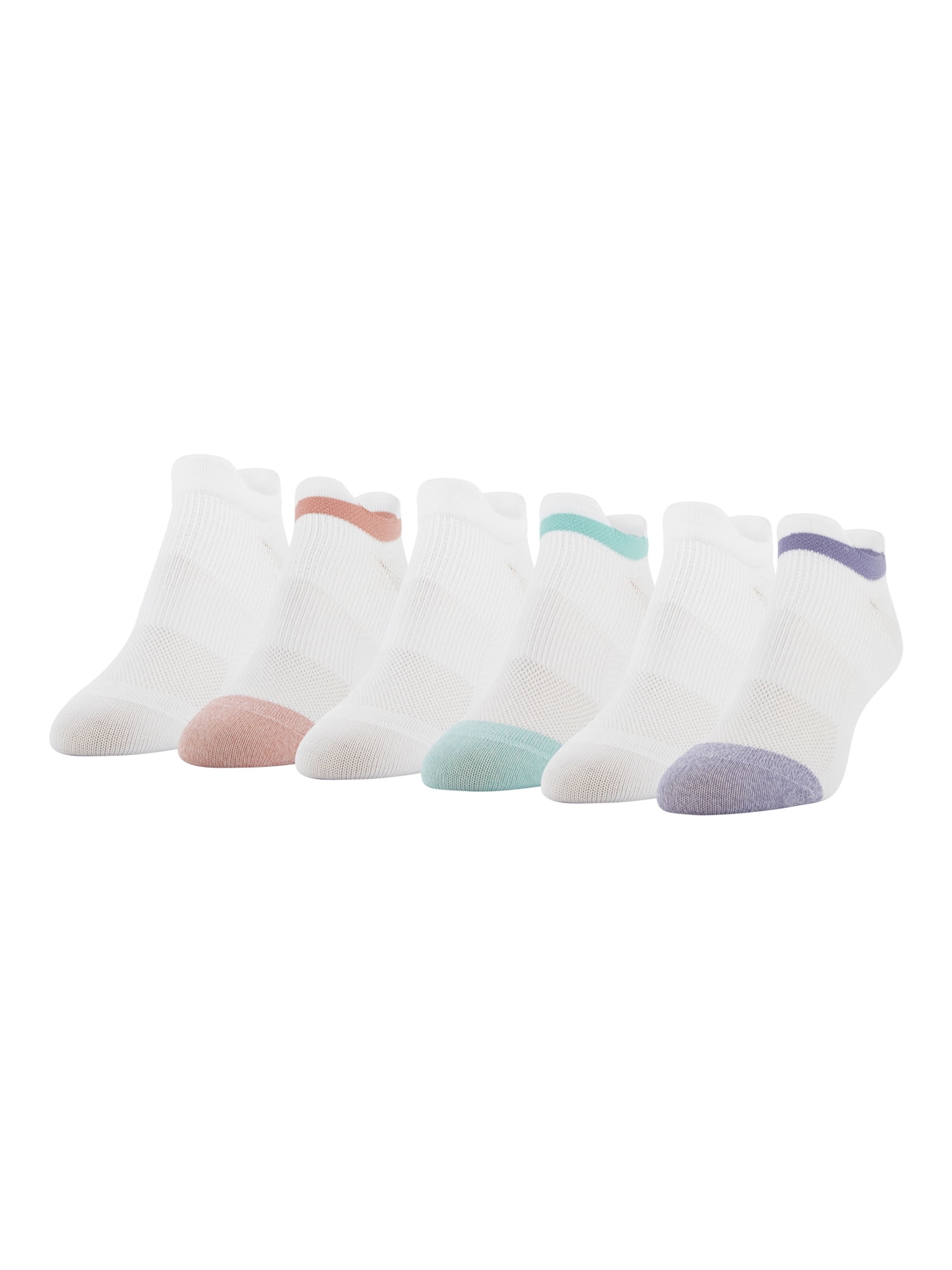 Peds-Womens-All-Day-Active-No-Show-Socks-with-Double-Tabs-6-Pairs_b4f7f807-4bd6-4336-936d-826caba4f855.b18f567edde424dfa1488bd42fcfb77b Peds Womens All Day Active No Show Socks with Double Tabs,6 Pairs - Image 1