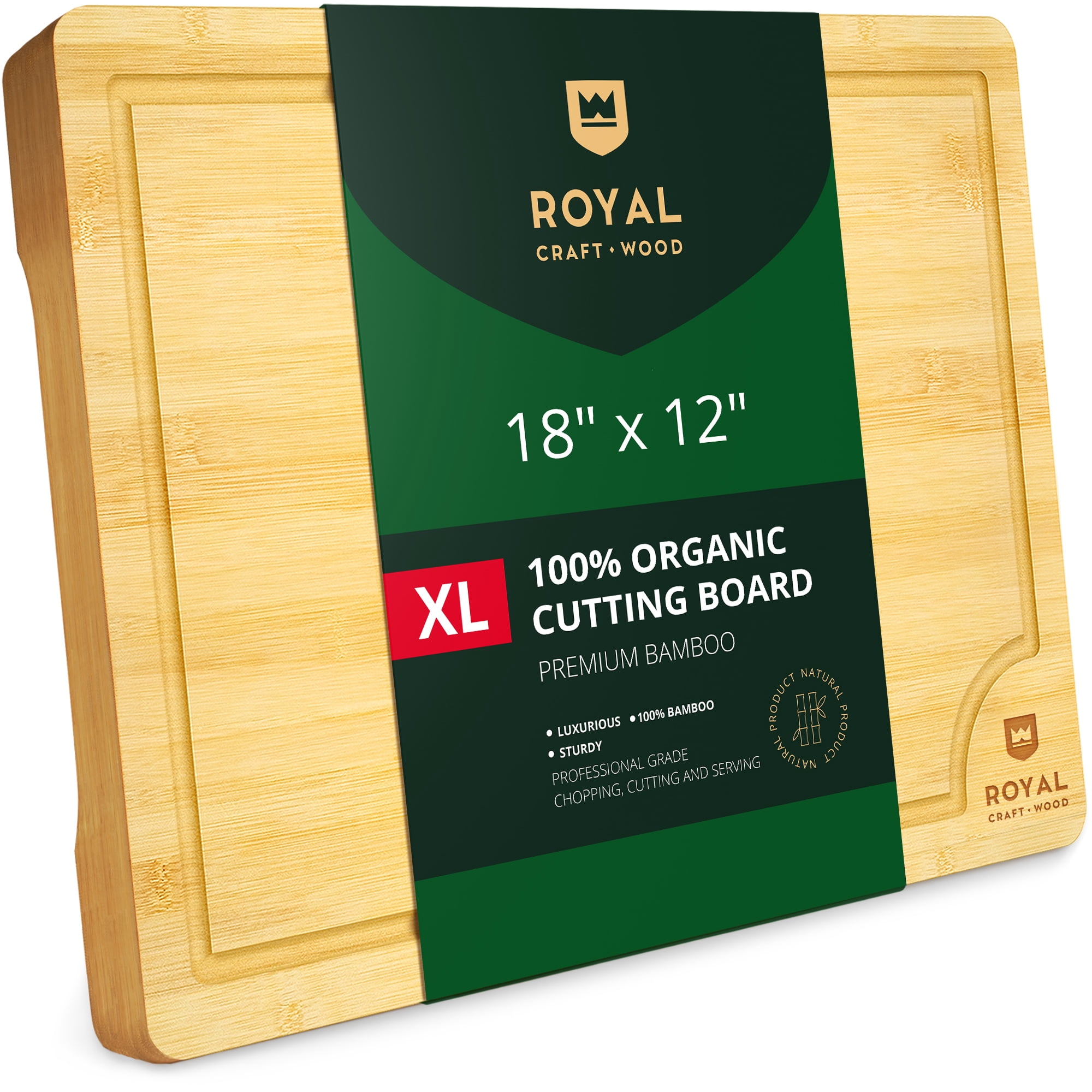 XL-Cutting-Board-Extra-Large-Bamboo-Cutting-board-for-Kitchen-Butcher-Block-for-Chopping-Meat-and-Vegetables-by-Royal-Craft-Wood_57ddbcae-cb0b-4a90-a408-f6bd507bc4dd.645cc75ec42a1f69af51e920d94323d2 XL Cutting Board - Extra Large Bamboo Cutting board for Kitchen - Butcher Block for Chopping Meat and Vegetables by Royal Craft Wood - Image 1